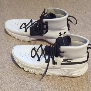 UNDER ARMOUR UA SC 3Zer0 II Steph Curry 30 'White Black'  Size 8.5 [3020613 103]